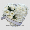 Corazón Funerario Claveles
