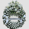 Corona de flores para difuntos especial para tanatorios