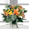 bouquet tonos naranjas