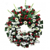 Corona redonda flores