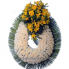 Corona narcisos y claveles